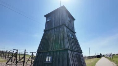Nazi Alman Majdanek toplama kampı, Lublin, Polonya. Yüksek kalite 4k görüntü.