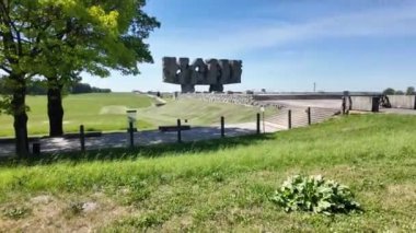 Nazi Alman Majdanek toplama kampı, Lublin, Polonya. Yüksek kalite 4k görüntü.