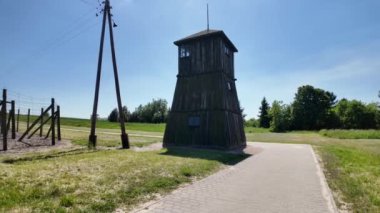 Nazi Alman Majdanek toplama kampı, Lublin, Polonya. Yüksek kalite 4k görüntü.
