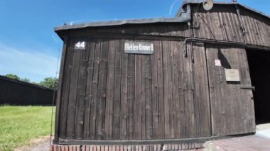 Nazi Alman Majdanek toplama kampı, Lublin, Polonya. Yüksek kalite 4k görüntü.
