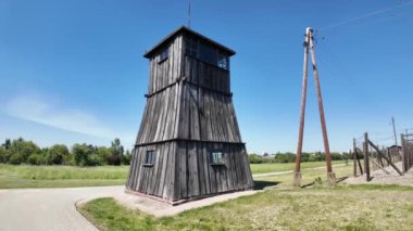 Nazi Alman Majdanek toplama kampı, Lublin, Polonya. Yüksek kalite 4k görüntü.