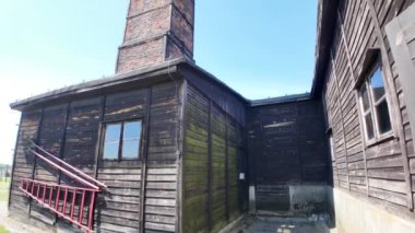 Nazi Alman Majdanek toplama kampı, Lublin, Polonya. Yüksek kalite 4k görüntü.