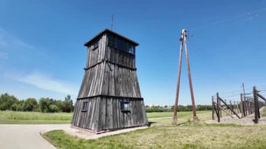 Nazi Alman Majdanek toplama kampı, Lublin, Polonya. Yüksek kalite 4k görüntü.