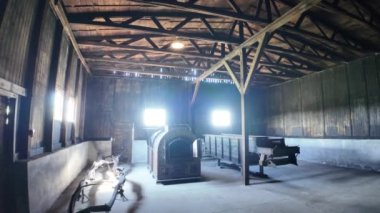 Nazi Alman Majdanek toplama kampı, Lublin, Polonya. Yüksek kalite 4k görüntü.