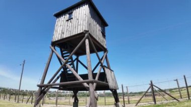 Nazi Alman Majdanek toplama kampı, Lublin, Polonya. Yüksek kalite 4k görüntü.