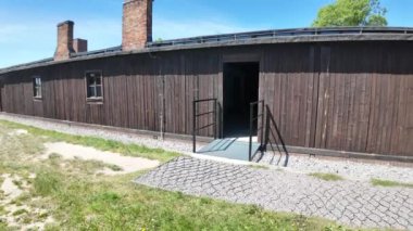 Nazi Alman Majdanek toplama kampı, Lublin, Polonya. Yüksek kalite 4k görüntü.