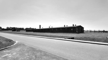 Nazi Alman Majdanek toplama kampı, Lublin, Polonya. Yüksek kalite 4k görüntü.