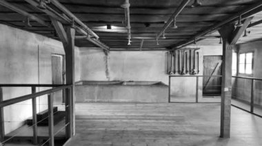 Nazi Alman Majdanek toplama kampı, Lublin, Polonya. Yüksek kalite 4k görüntü.