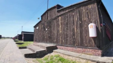 Nazi Alman Majdanek toplama kampı, Lublin, Polonya. Yüksek kalite 4k görüntü.
