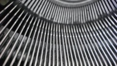 Retro Mekanik Daktilo Klasik Film Efektini Kapat. Yüksek kalite 4k görüntü