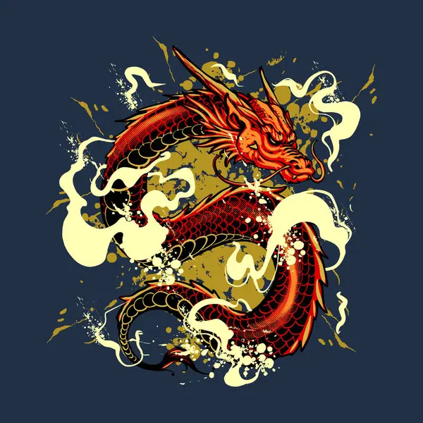 Red Dragon Illustration Premium Vector Stock Vector by ©SINGINKSTD ...