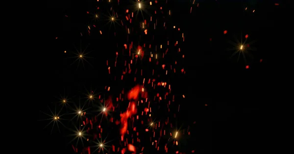 Пламя Вспыхивает Черном Фоне Абстрактный Естественный Фон — стоковое фото