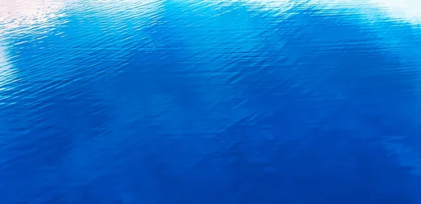 Blue Water Texture Surface Clear Blue Lake Abstract Natural Background — 图库照片