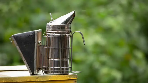 stock image Beekeeping Magic: The Enchantment of Beekeeper's Smoke