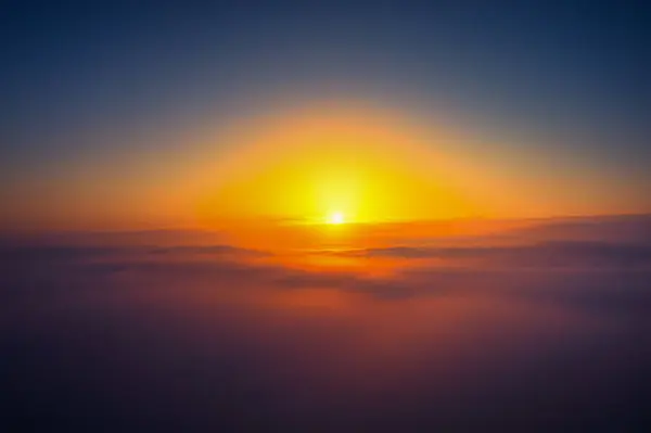 Chasing Dawn Fånga Prakt Tidig Morgon Himlen — Stockfoto
