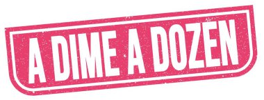 Bir DIME Pembe grungy mühür işareti üzerine yazılmış düzinelerce metin.