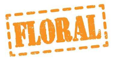 FLORAL yazı turuncu çizgi işareti üzerine yazılmış.
