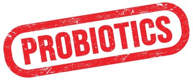 PROBIOTICS, kırmızı dikdörtgen işareti üzerinde metin.