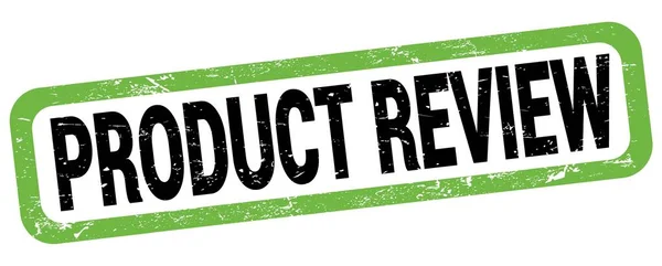 Product Review Text Written Green Black Rectangle Stamp Sign — Stock Photo, Image
