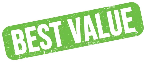 Best Value Text Geschrieben Auf Grünem Grungy Stempelschild — Stockfoto