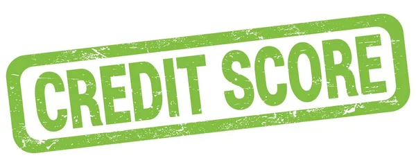 Credit Score Text Written Green Rectangle Stamp Sign — Stock Photo, Image