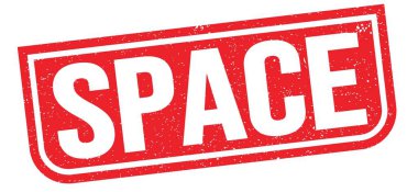 SPACE text written on red grungy stamp sign.