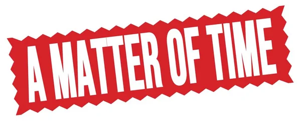 Текст Matter Time Написаний Червоній Марці Зигзагу — стокове фото