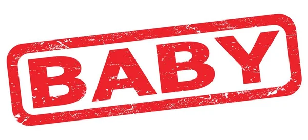 Texto Baby Escrito Sinal Carimbo Retângulo Vermelho — Fotografia de Stock