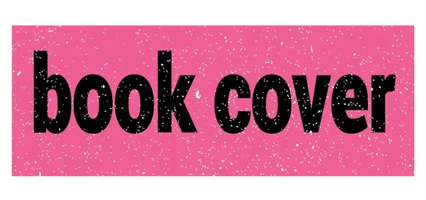 Book Cover Text Written Pink Black Grungy Stamp Sign — Stock Photo, Image
