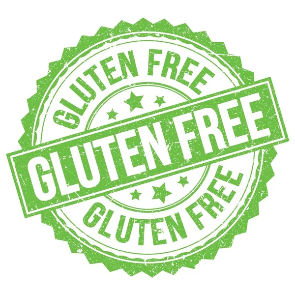 Gluten Free Text Written Green Stamp Sign — Stock Photo, Image