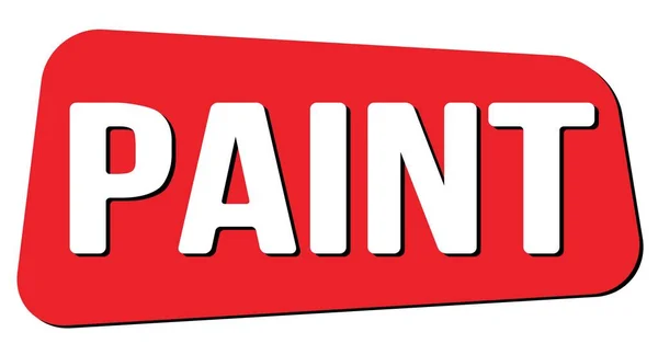 Pittura Testo Scritto Sul Segno Del Timbro Trapezio Rosso — Foto Stock