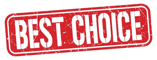 Best Choice Text Written Red Grungy Stamp Sign — Stockfoto