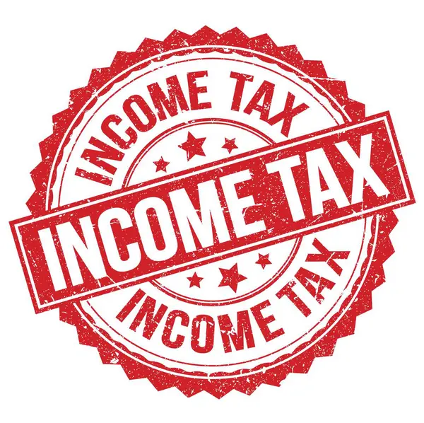 Investir Texto Tax Escrito Sinal Carimbo Redondo Vermelho — Fotografia de Stock