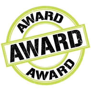 AWARD metni yeşil-siyah pul işareti üzerine yazılmış