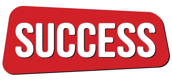 Success Text Written Red Trapeze Stamp Sign — Stock Photo, Image