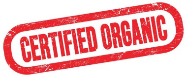 GERÇEK ORGANIC, kırmızı dikdörtgen işareti üzerine metin.