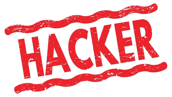 HACKER metni kırmızı satır işareti üzerine yazılmış.