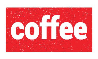 Kırmızı grungy mühür işareti üzerine yazılmış kahve metni.