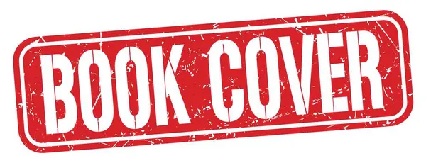 Book Cover Text Written Red Grungy Stamp Sign — Stock Photo, Image