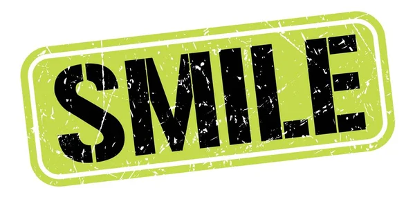 Smile Text Written Green Black Grungy Stamp Sign — Stockfoto