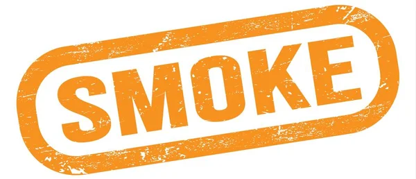 Smoke Текст Написаний Знаку Маркування Помаранчевого Прямокутника — стокове фото