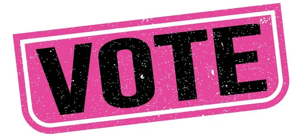 Vote Text Written Pink Black Grungy Stamp Sign — Stock Photo, Image