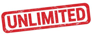 Kırmızı dikdörtgen mühür işareti üzerine yazılmış Sınırsız metin.