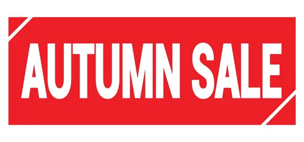 Autumn Vânzare Text Scris Semn Timbru Roșu Grungy — Fotografie, imagine de stoc