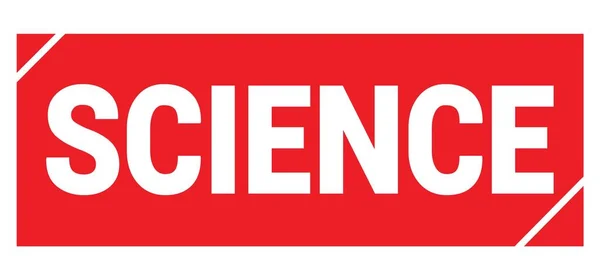 Science Text Written Red Grungy Stamp Sign — Stock Photo, Image