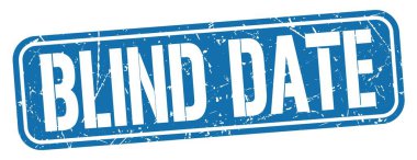 Mavi grungy mühür işareti üzerine yazılmış Kör Tarih metni.