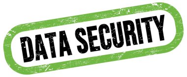 Veri Güvenliği, yeşil-siyah dikdörtgen işareti üzerine metin.