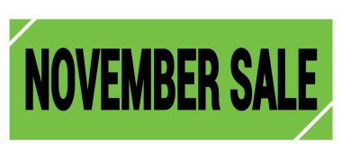 Yeşil-siyah grungy işareti üzerine yazılmış Kasım Satışı metni.