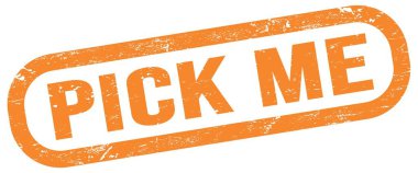 ME seçin, turuncu dikdörtgen mühür işareti üzerine metin.