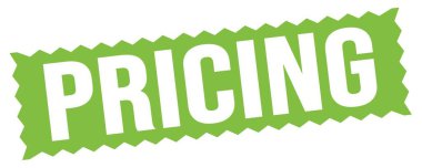 Yeşil zig-zag mühür işareti üzerine yazılmış fiyat metni.